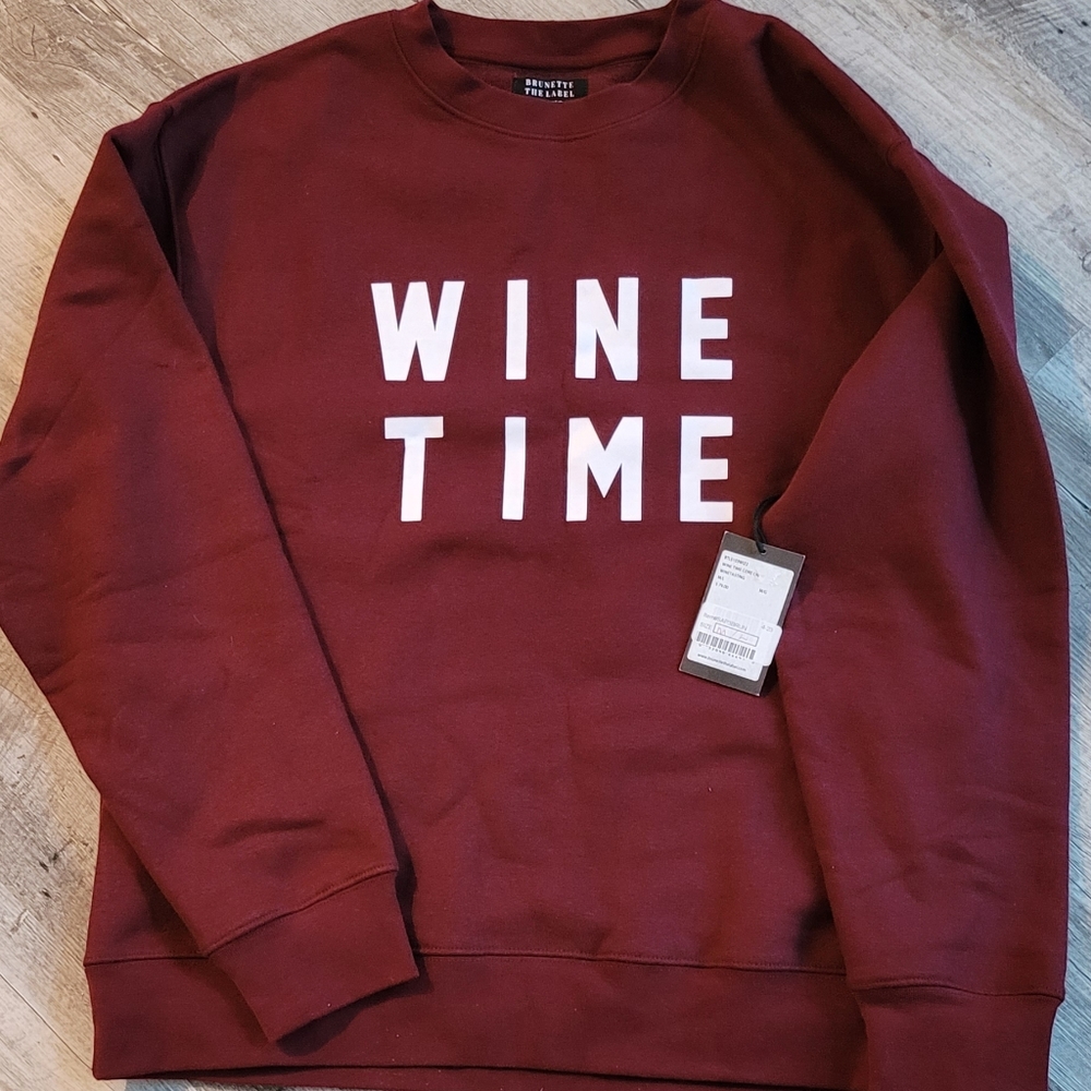 Brunette the Label Wine Time Crew